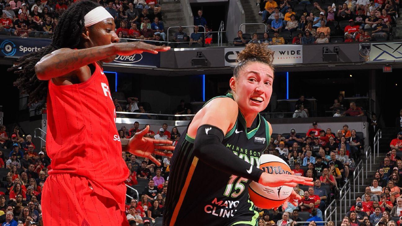 Shepard's record-fast triple-double carries Lynx