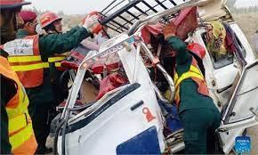 Five children killed, 10 injured in pickup overturn in Badin