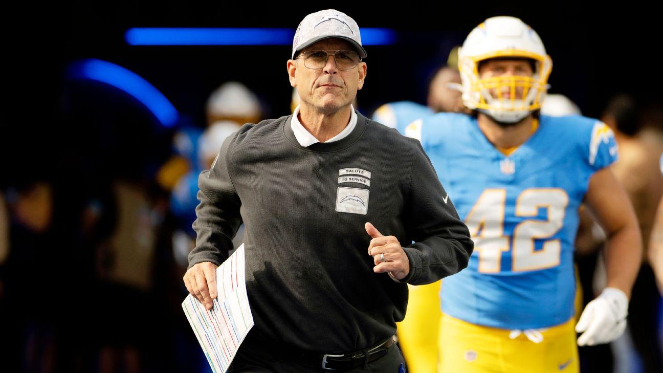 'He changed for the better of the game': How Jim Harbaugh has evolved as Chargers coach