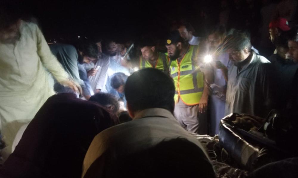 Five family members killed in car-trailer collision on Haripur Road