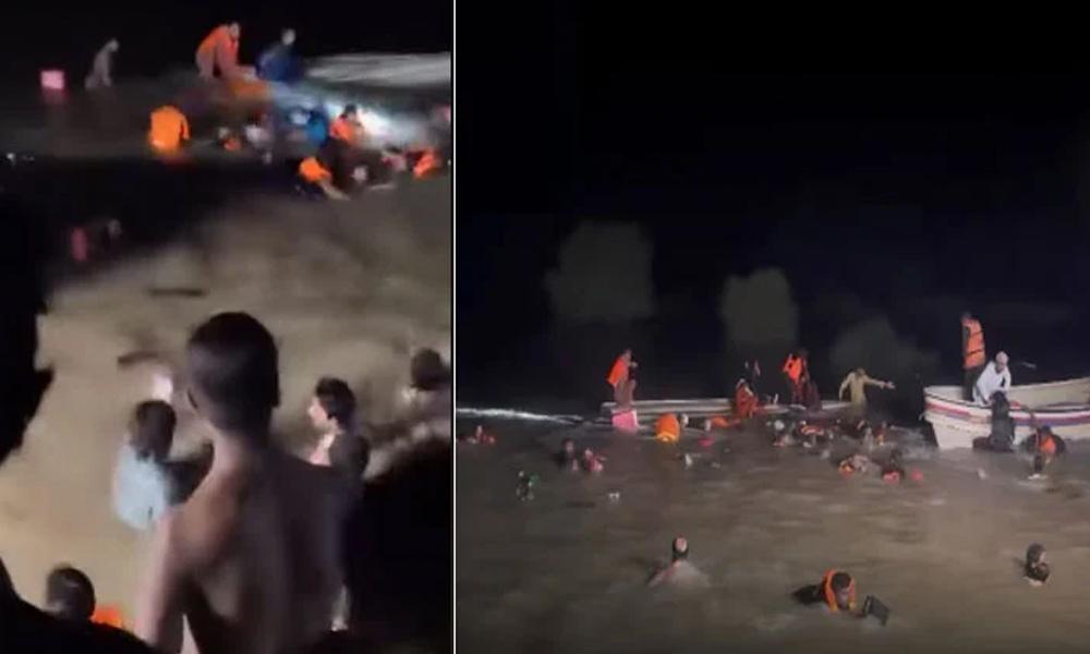Boat carrying flood victims capsizes in Jalalpur Pirwala