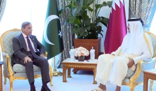 PM Shehbaz meets Emir of Qatar, condemns violation of Qatari sovereignty