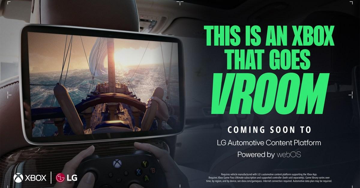 Xbox is coming to cars thanks to an LG and Microsoft partnership