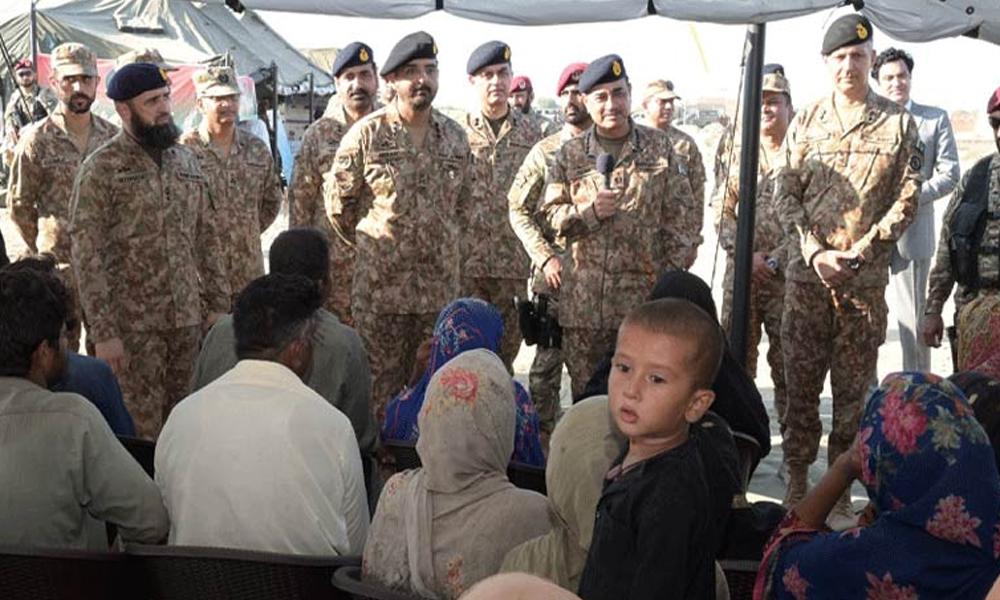 Field Marshal visits flood-affected areas, expresses sympathy with victims