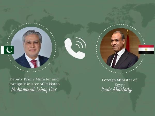 اسحاق ڈار سے مصری وزیر خارجہ کا ٹیلیفونک رابطہ ، قطر پر اسرائیلی حملوں کی شدید مذمت