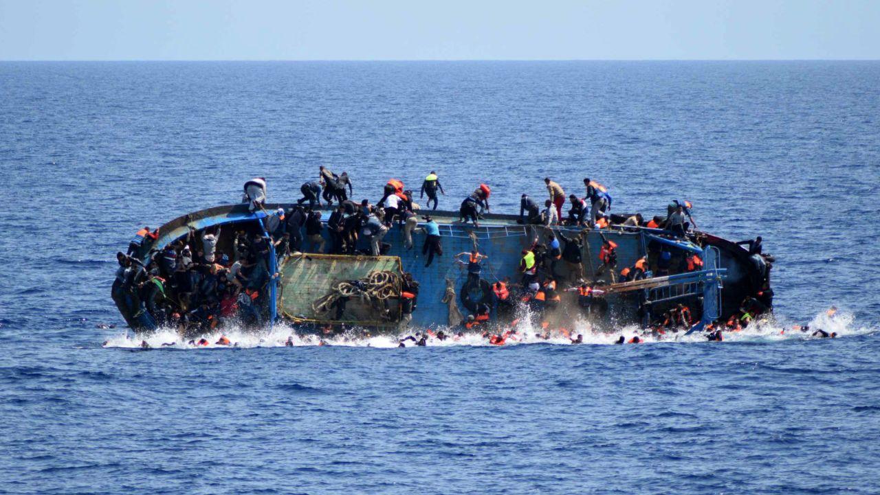 At least 50 killed after refugee boat catches fire off Libyan coast
