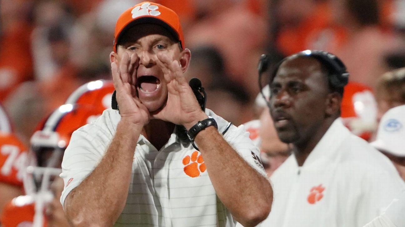 Dabo defends record following 1-2 start, poll exit
