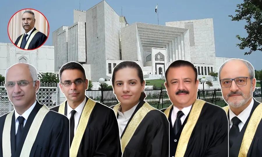 سپریم کورٹ :رجسٹرار آفس نے ہائی کورٹ کے 5 ججز کی آئینی درخواستیں اعتراضات کے ساتھ مسترد کر دیں