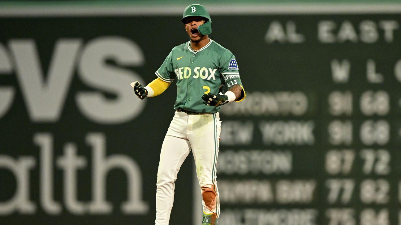 Rafaela's walk-off triple sends Red Sox to playoffs