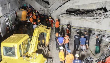 65 students feared trapped after boarding school collapse in Indonesia