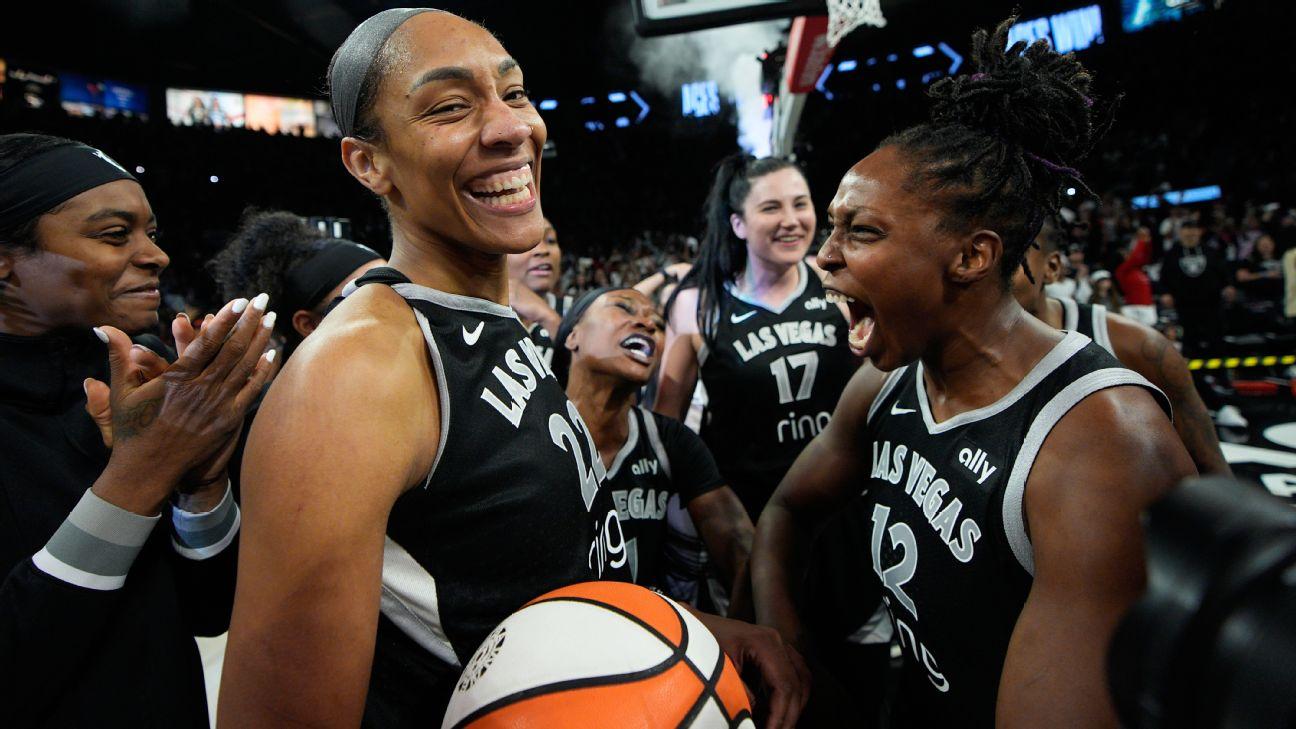 Aces finish off Fever in OT to reach WNBA Finals