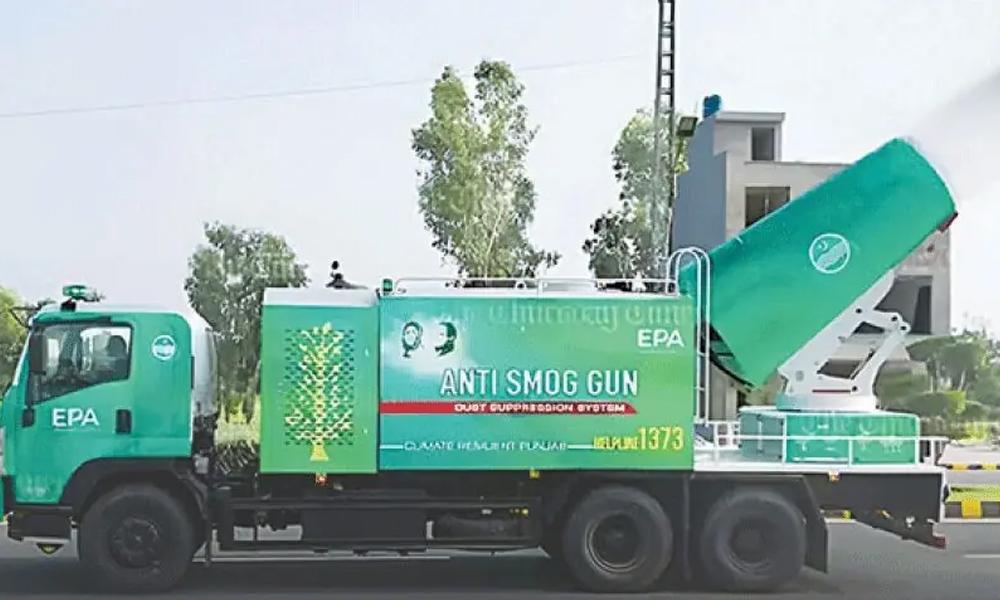 Regular use of anti-smog guns begins in Lahore