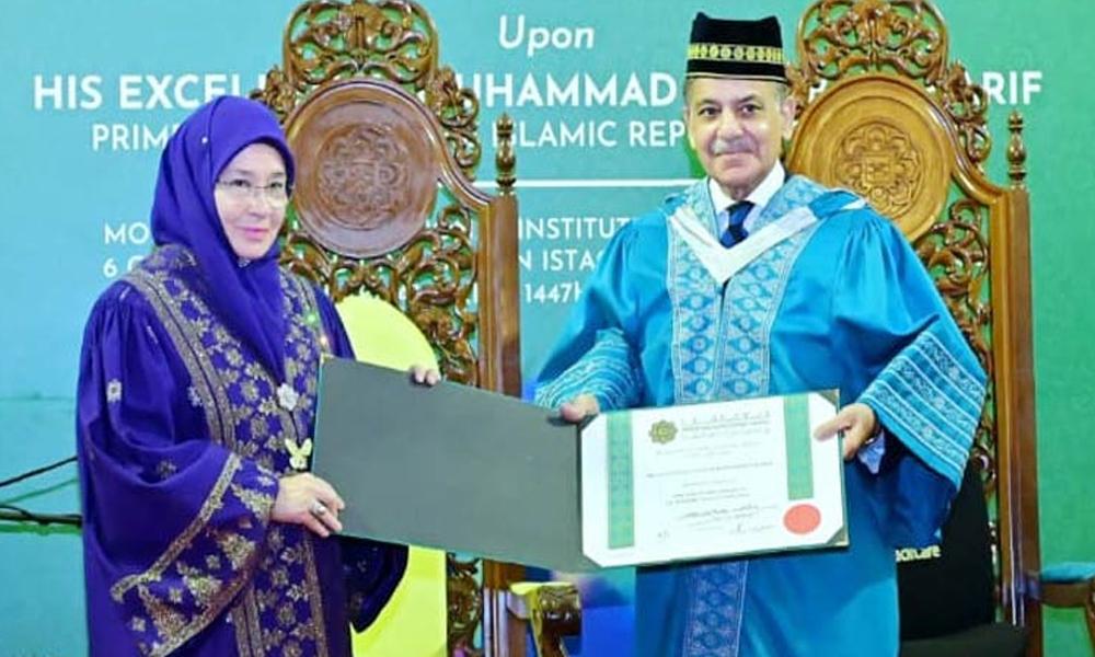 PM Shehbaz awarded honorary PhD degree at Islamic University Malaysia