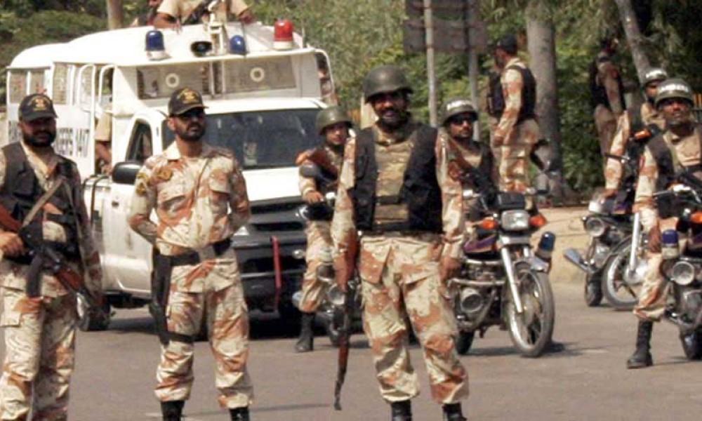 Rangers, Police conduct raid in Orangi Town; arrest three alleged arms smugglers