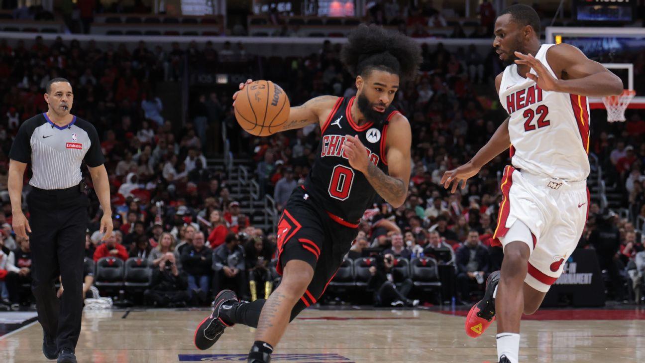 Bulls' White (calf) to miss at least 2 more weeks