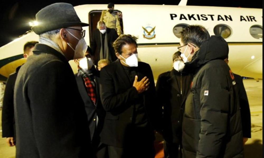 PM Imran arrives in Beijing to attend Winter Olympics on a four-day visit