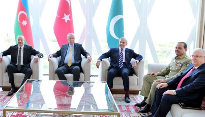 وزیر اعظم شہباز شریف  کا دورہ آذربائیجان،   ترکیے کے صدر  طیب اردوان سے ملاقات