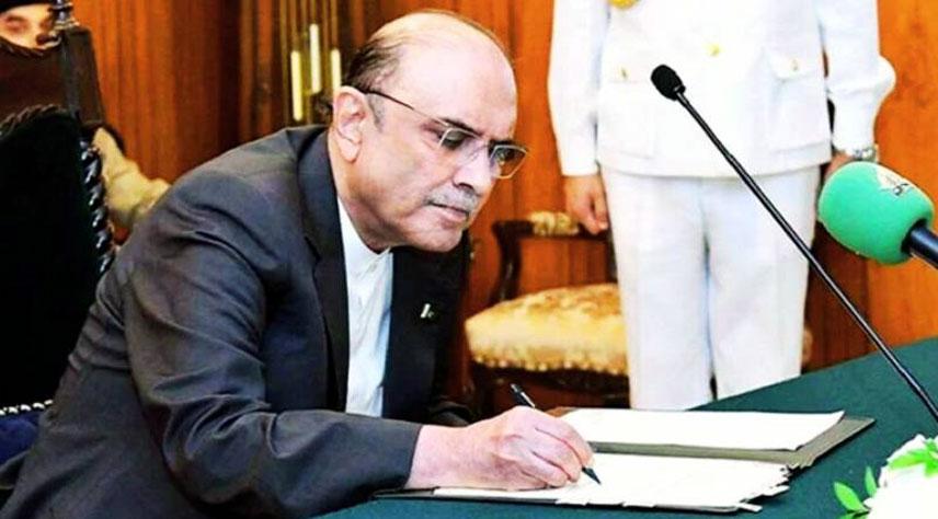 President Asif Ali Zardari signs Constitution (27th Amendment) Bill into law