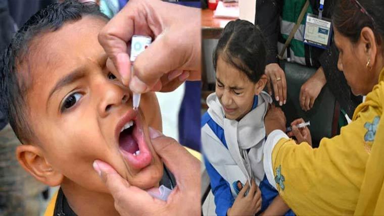 ملک بھر میں خسرہ،روبیلا اور پولیو سے بچاؤ کی قومی ویکسی نیشن مہم جاری