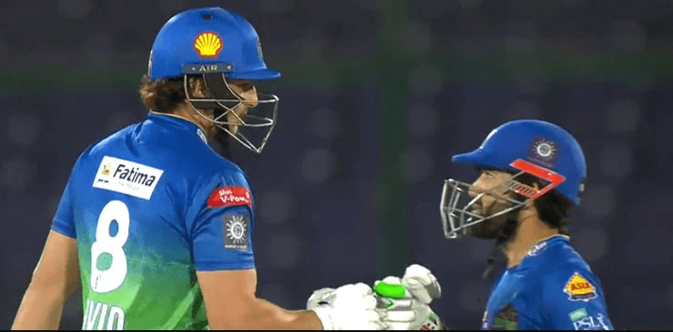 رضوان اور ٹم ڈیوڈ کا لاٹھی چارج، سلطانز کا زلمی کو 223 رنز کا ہدف