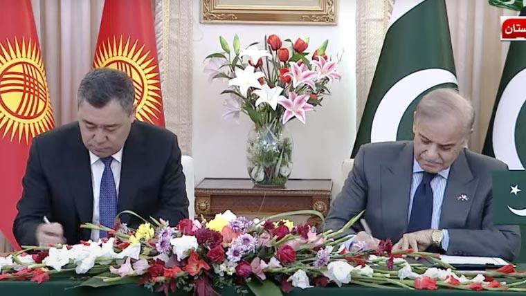 پاکستان اور کر غزستان کے مابین 
مفاہمتی یادداشتوں پر دستخط ،دو طرفہ  تعاون  مضبوط بنانے کا عزم