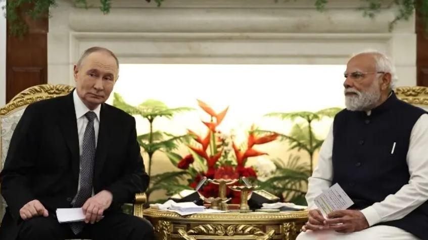 Putin and Modi discuss trade, peace in New Delhi summit