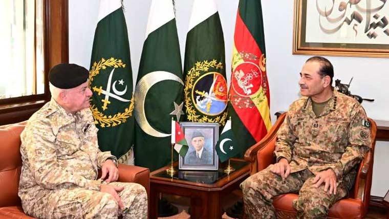 فیلڈ مارشل سید عاصم منیر کا پاکستان ،اردن دفاعی تعلقات مضبوط بنانے کے عزم کا اعادہ