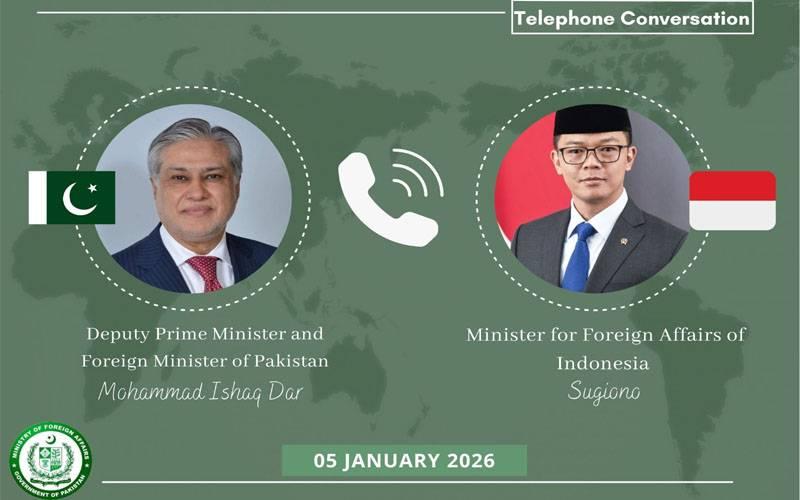 اسحاق ڈار کاانڈونیشین وزیرخارجہ سے رابطہ، او آئی سی سمیت کثیرالجہتی فورمز پر تعاون پر تبادلہ خیال 