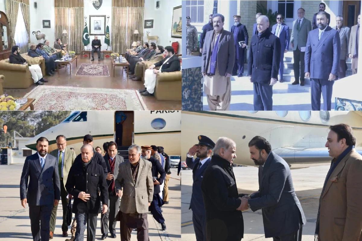 Quetta: Prime Minister arrives at Governor House, briefed on provincial affairs and development projects