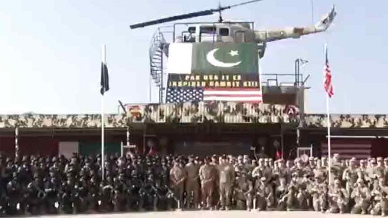 پاکستان اور امریکا کی افواج کے درمیان 13 ویں مشترکہ مشق انسپائرڈ گیمبٹ کا آغاز