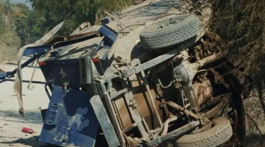 Six cops martyred in blast targeting APC in KP’s Tank