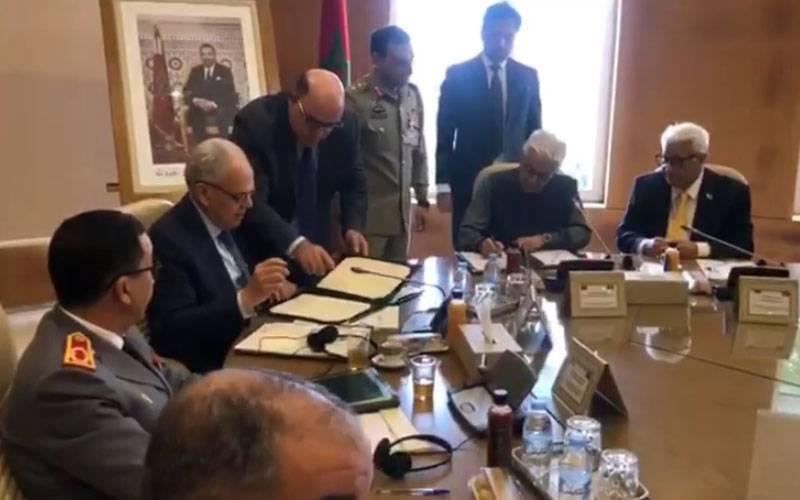 پاکستان اور مراکش کے درمیان دفاعی تعاون سے متعلق مفاہمتی یادداشت پر دستخط