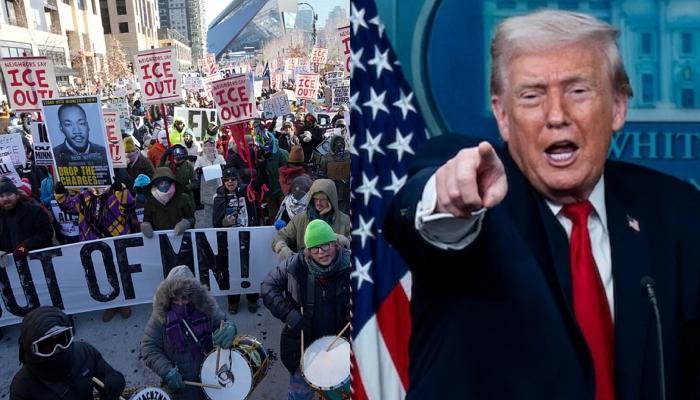 ٹرمپ کا منی سوٹا کے گورنر اور میئر پرلوگوںکو بغاوت کے لیے بھڑکانے کا الزام 