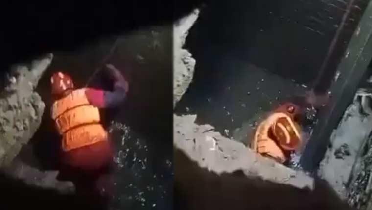 بھاٹی گیٹ کے قریب نالے میں گرنے والی خاتون اور بچی کی17 گھنٹوںبعد نعشیں مل گئیں