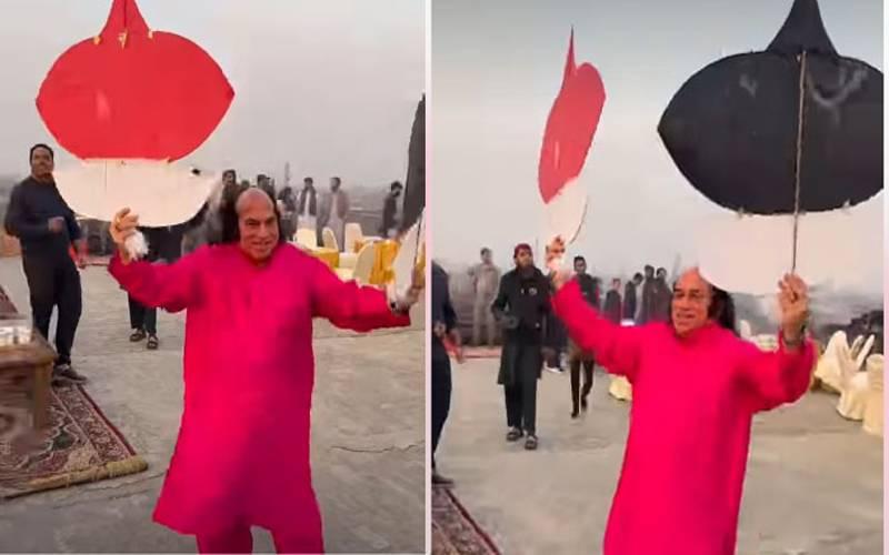 خودساختہ گلوکار چاہت فتح علی خان بسنت منانے لاہور پہنچ گئے، پتنگ اٹھا کر ڈانس کی ویڈیو وائرل