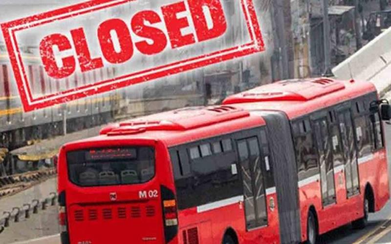 اسلام آباد راولپنڈی میں چلنے والی میٹرو بس سروس  بند کر دی گئی