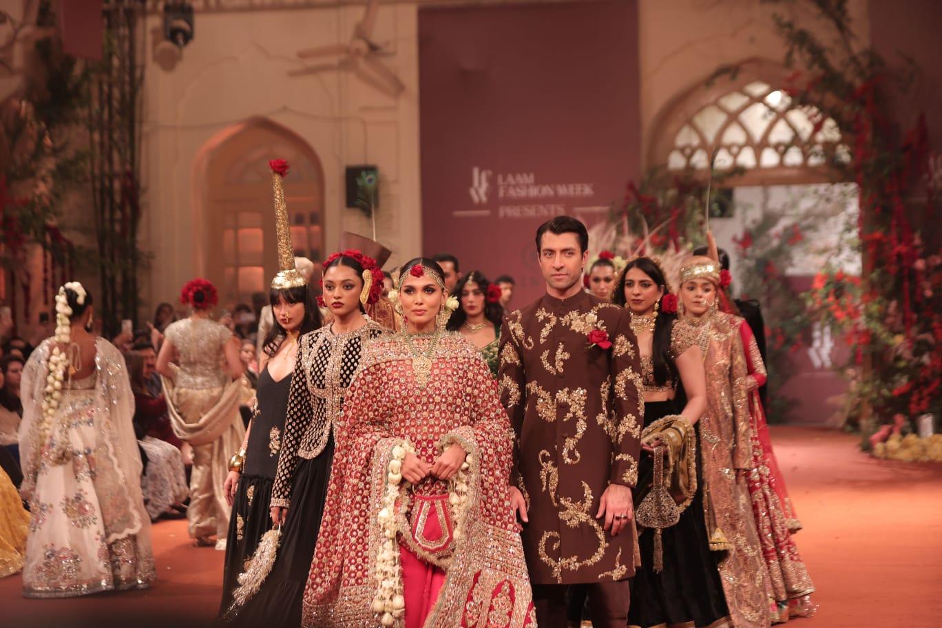 لام فیشن ویک کے زیر اہتمام نامور ڈیزائنر حسین ریہر کی خصوصی فیشن شو کے ذریعے عروسی ملبوسات کی نمائش