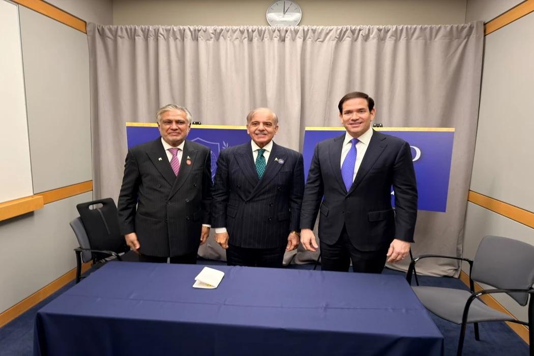 وزیراعظم کی امارکو روبیو سے ملاقات،دوطرفہ تجارت ، دہشت گردی کے خلاف تعاون کو مزید مستحکم بنانے پر اتفاق