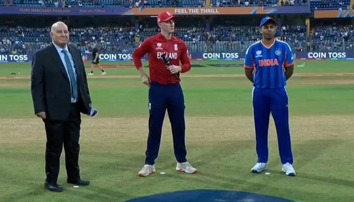 دوسرا سیمی فائنل: انگلینڈ کا بھارت کیخلاف ٹاس جیت کر فیلڈنگ کا فیصلہ