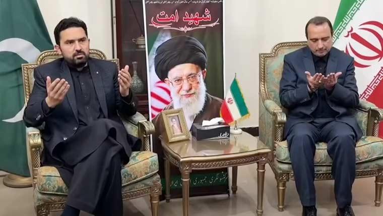 وزیر اعلی سہیل آفریدی کی ایرانی قونصل خانہ آمد، سپریم لیڈر کے انتقال پر اظہار تعزیت