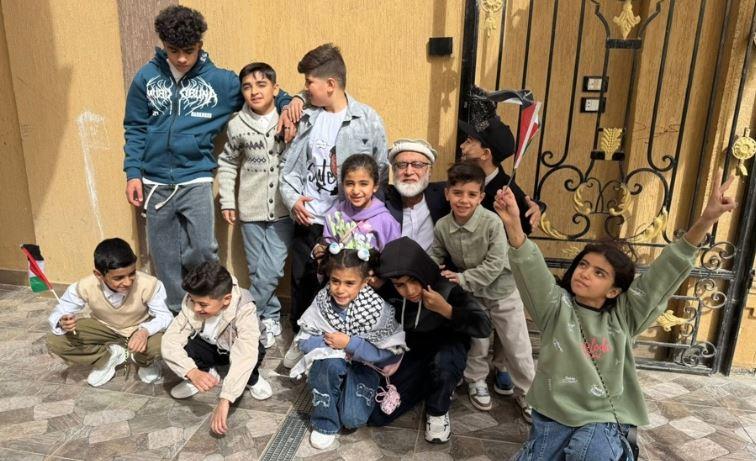 Alkhidmat president celebrates Eid with Gaza orphans, refugees in Cairo