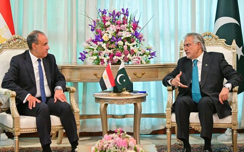 Ishaq Dar, Egyptian FM discuss Middle East; call for deescalation and diplomacy
