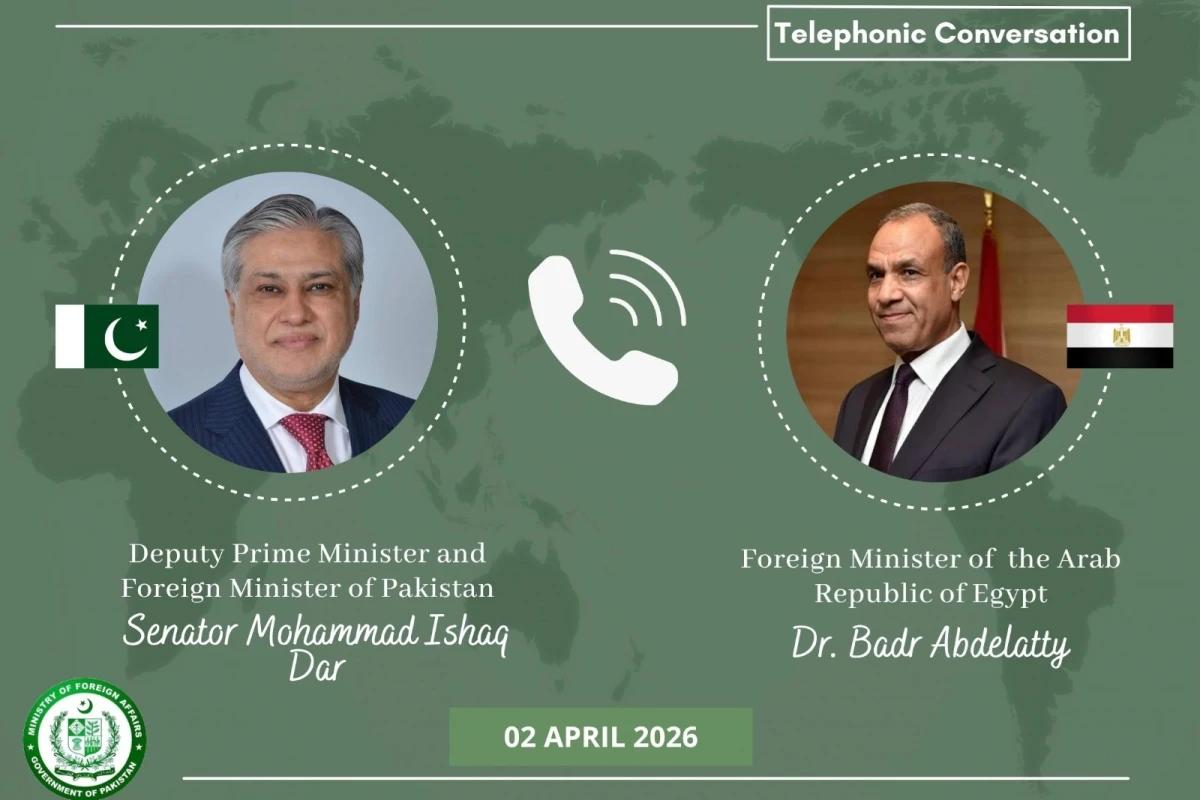 اسحا ق ڈار کا مصری و ازبک وزیر خارجہ سے ٹیلیفونک رابطہ، دو طرفہ اور علاقائی صورتحال پر گفتگو