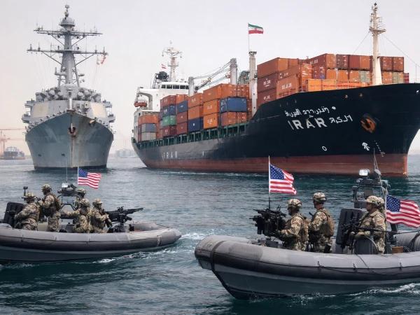 امریکا نے ایرانی بندرگاہوں پر آنے اور وہاں سے جانے والے تمام بحری جہازوں کی ناکہ بندی شروع کردی