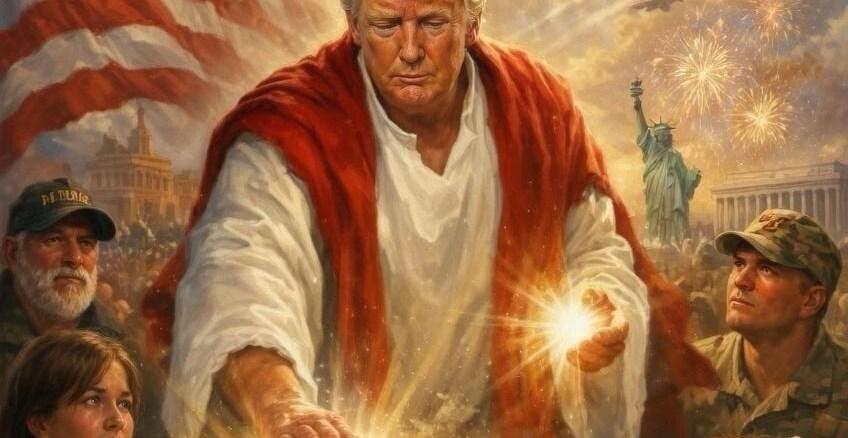 Trump’s posting even more AI-generated Trump-Jesus fanart