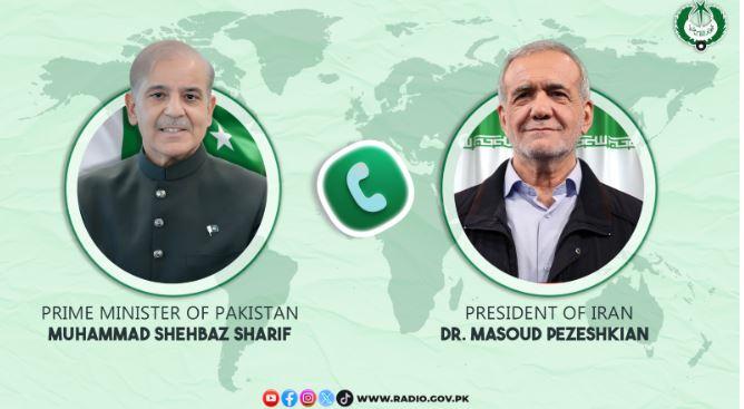 In telephone call with Iranian president, PM Shehbaz vows to advance regional peace, security