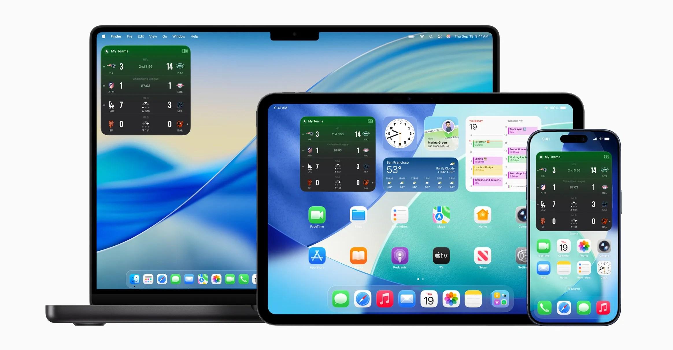 Apple Sports now lets you follow scores in a CarPlay widget