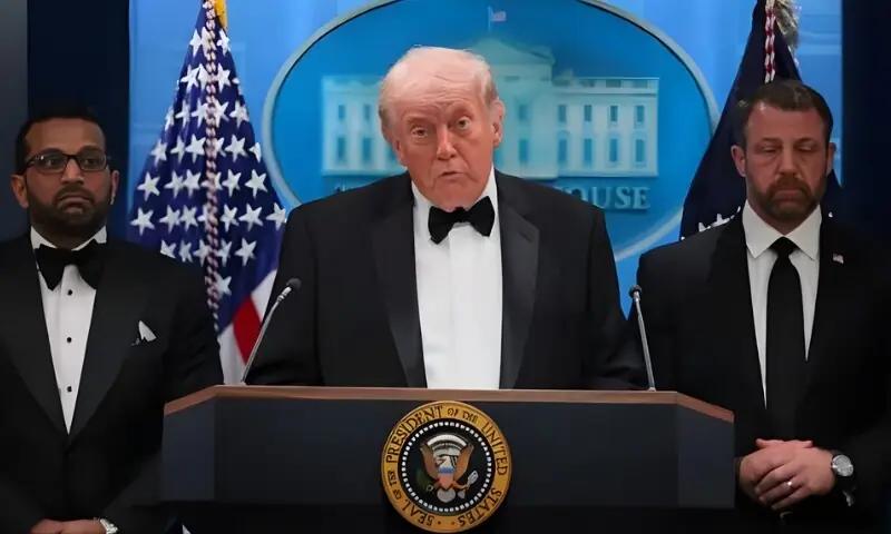  وائٹ ہاؤس میں فائرنگ مجھے ایران کے خلاف جنگ لڑنے اور جیتنے سے نہیں روک سکے گی ،ٹرمپ