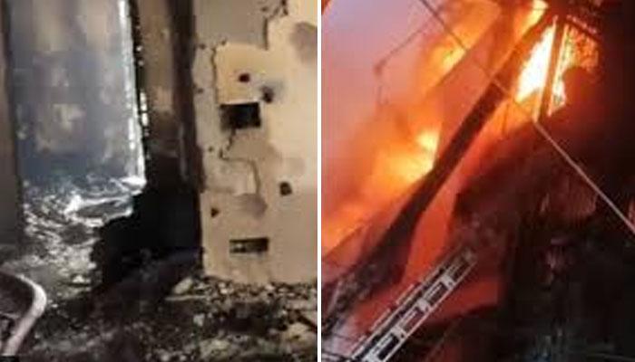 نئی دہلی کی رہائشی عمارت میں اے سی پھٹنے سے خوفناک آتشزدگی،9 افراد جانبحق 