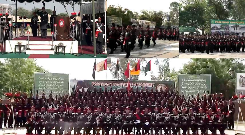 Grand passing out parade of recruits held at Rangers Academy Mandi Bahauddin